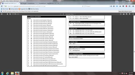 VIN Decoder - CorvetteForum - Chevrolet Corvette Forum Discussion