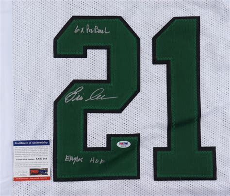 Eric Allen Signed Jersey Inscribed "Eagles HOF" & "6x Pro Bowl" (PSA ...