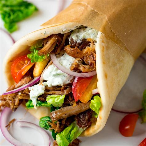 Crispy Pork Gyros - Nicky's Kitchen Sanctuary