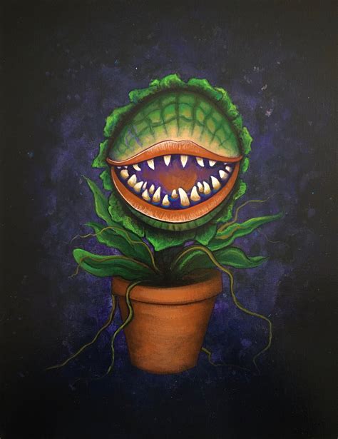 Audrey II Little Shop of Horrors Fan Art Acrylic Painting | Etsy