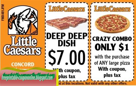 Printable Coupons 2020: Little Caesars Coupons