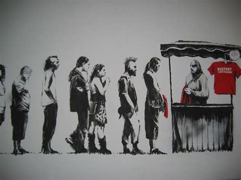 mural graffiti art: Banksy Graffiti : Anti-capitalism for Sale, Los Angeles