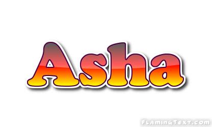 Asha Logo | Free Name Design Tool from Flaming Text