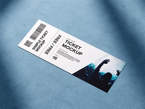 Concert Tickets Mockup | Free PSD Templates