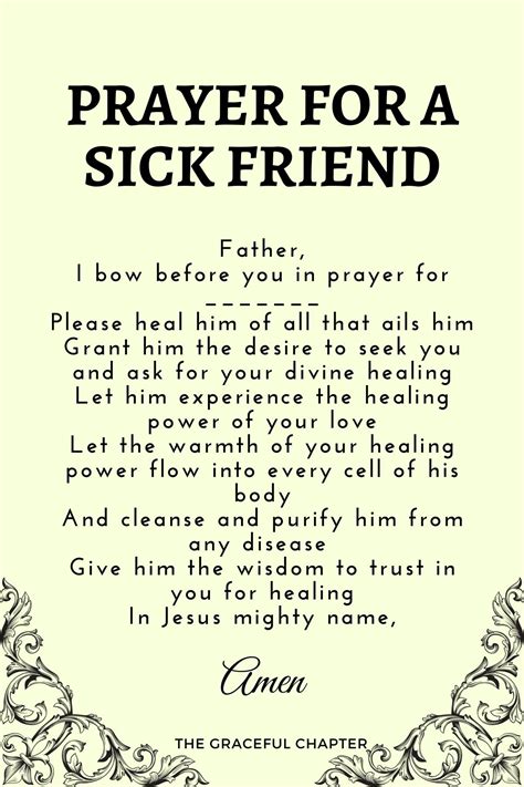 A Prayer For Someone Who Is Sick - CHURCHGISTS.COM