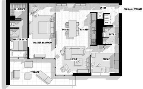 city apartment floor plan couples | Interior Design Ideas