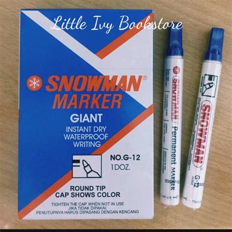 Stationery » Snowman Permanent Spidol / Marker. Alat tulis anak/kantor/sekolah • Jual Buku Anak ...