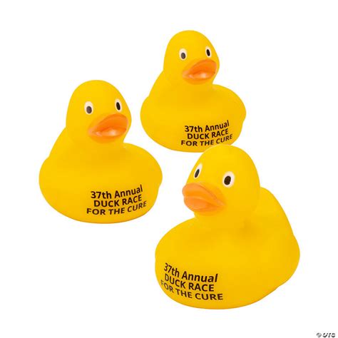 Bulk 48 Pc. Personalized Large Yellow Rubber Ducks | Oriental Trading