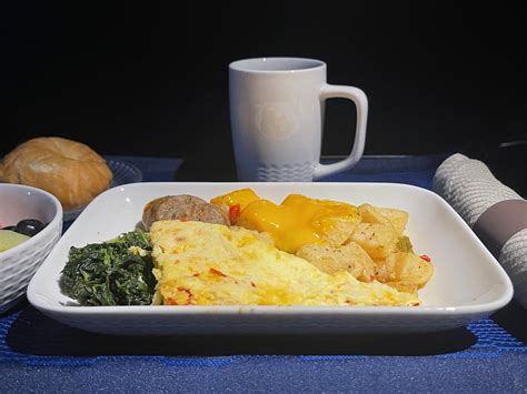 United Airlines' New Egg Frittata Breakfast In First Class - Live and ...