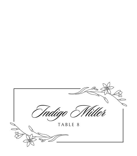 Stylish Place Card Template Designs For Your Event - GRAPHICOLD