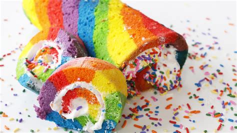 This Rainbow Roll Cake Is the Most Beautiful Thing You’ll See Today