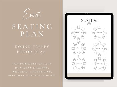 Event Seating Chart Template Download Seating Chart Printable Table Seating Chart Template ...