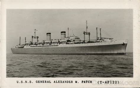 U.S.N.S. General Alexander M. Patch Boats, Ships Postcard