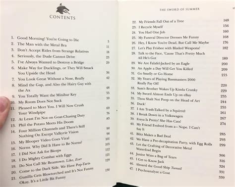 The chapter titles.... : funny