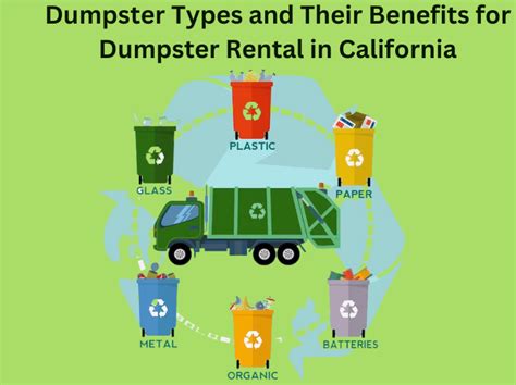 Different Types and Their Benefits for Dumpster Rental in California