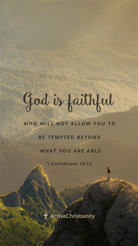 1 Corinthians 10:13 Bibleverse wallpaper - God is faithful who will not ...