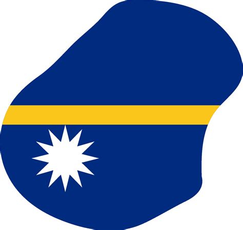 Flag map of Nauru | Symbol Hunt