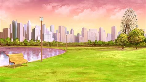 Last background for today 😌 Here's a park exterior 😉 【EXT. CITY PARK - DUSK】#episodeinteractive ...