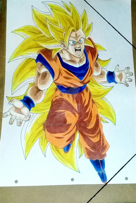Dibujo de Goku SSJ3 by ZAIKO2016 on DeviantArt