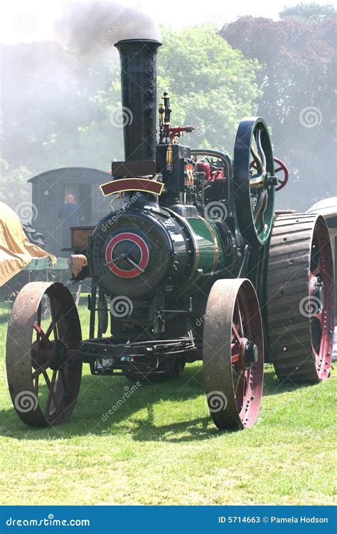 Traction steam engine stock image. Image of transport - 5714663