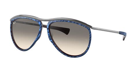 Ray-Ban RB2219 Olympian Aviator 131032 Sunglasses in Wrinkled Blue ...