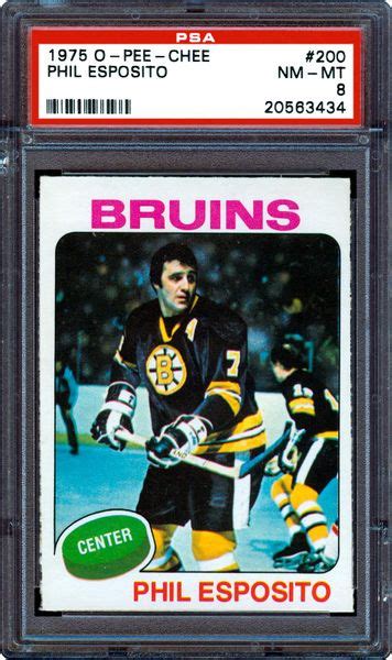 1975 O-Pee-Chee Phil Esposito | PSA CardFacts®