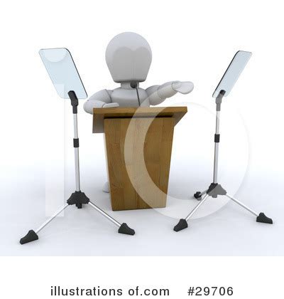 Podium Clipart #47002 - Illustration by KJ Pargeter