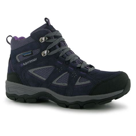 Karrimor Womens Mountain Mid Top Ladies Walking Boots Breathable Waterproof | eBay