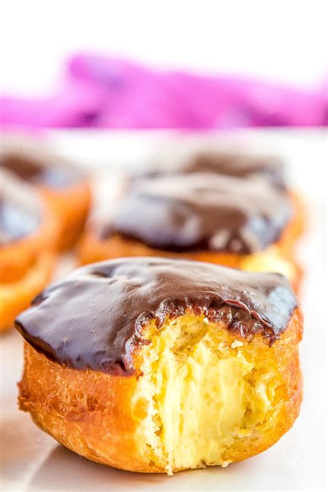 Boston Cream Donuts Recipe | Sugar and Soul Co