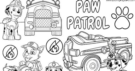 Paw patrol fire truck coloring page | Truck coloring pages, Paw patrol, Coloring pages