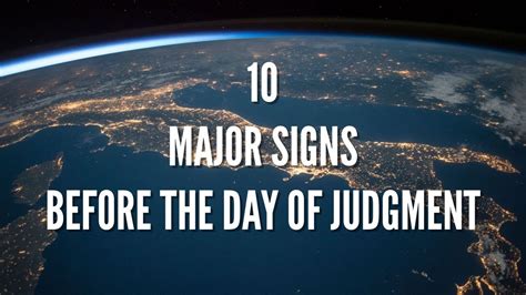 10 Major Signs Before Judgement Day - (The Final Days) - YouTube