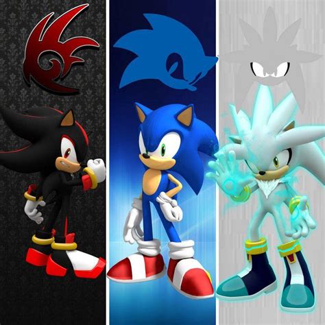 Sonic Shadow And Silver The Hedgehog Wallpaper