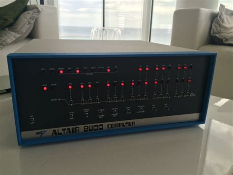 Playing with my vintage Altair 8800 ( it works perfectly ). The MITS Altair 8800 is a ...