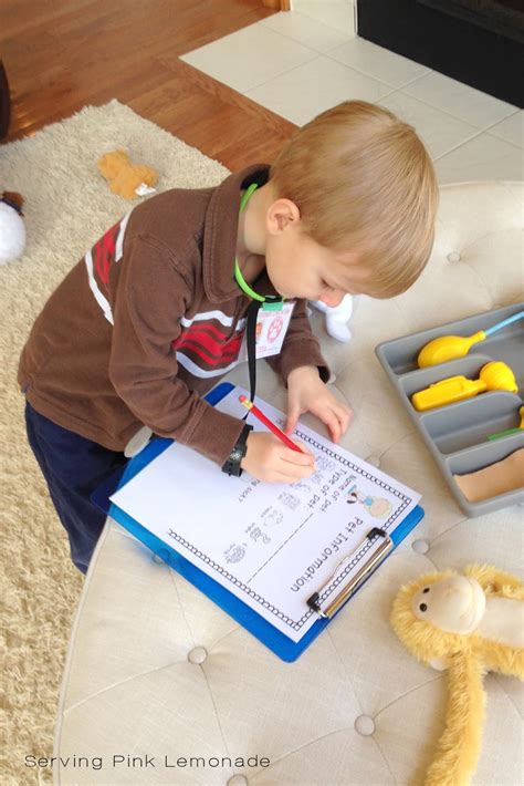 Serving Pink Lemonade: DIY Toy Stethoscope (and a giveaway of the book Teddy Bear Doctor!)