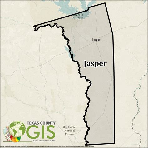 Jasper County GIS Shapefile and Property Data - Texas County GIS Data