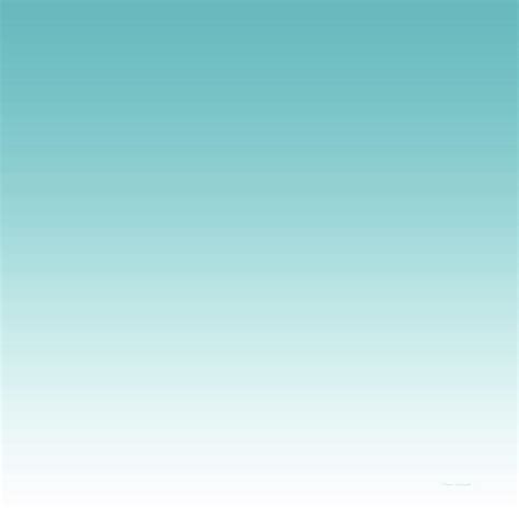 Abstract Gradient Teal To White SQ Format Photograph by Thomas Woolworth - Pixels