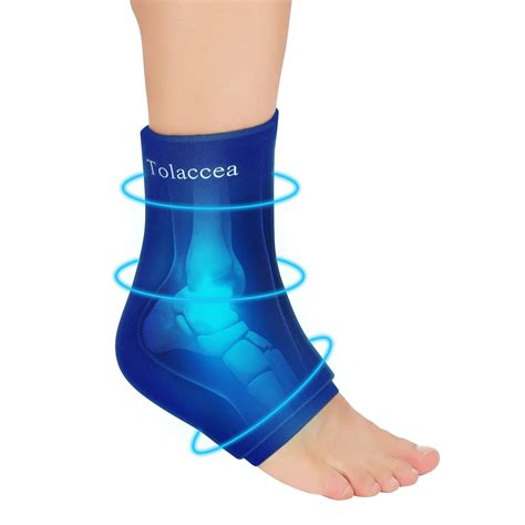 Buy Ankle Foot Ice Pack Wrap for Injuries, Reusable Gel Ice Pack for Hot & Cold Therapy, Cold ...