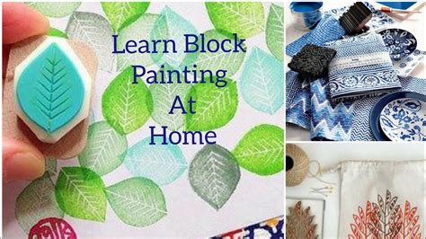 Easy Block Painting at Home //Learn //color //skill //Hand Block ...