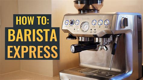 Barista Express by Breville / Sage - How to Use and Latte Art Tutorial on a Home Espresso ...