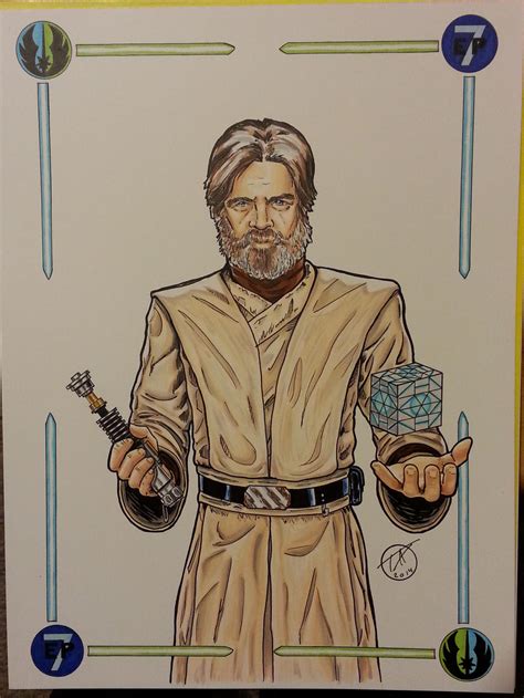 Jedi Master Luke Skywalker Copic sketch by sithlord151 on DeviantArt