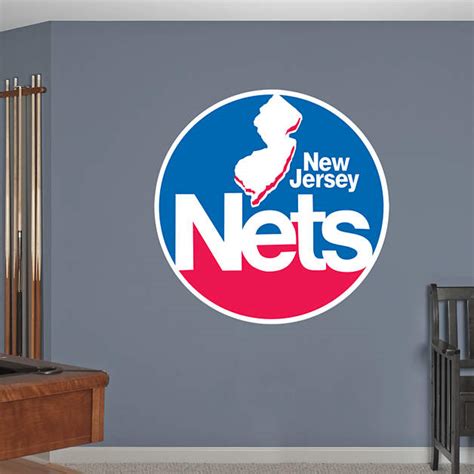 New Jersey Nets Classic Logo Wall Decal | Shop Fathead® for Brooklyn ...