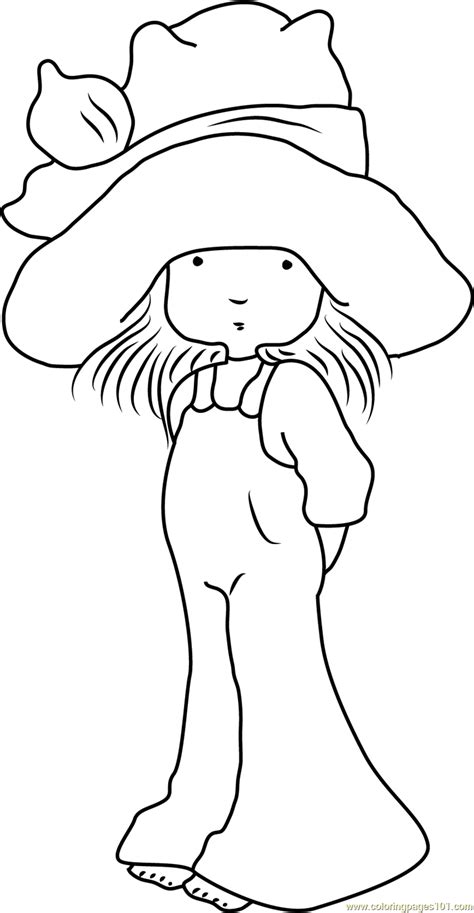 Cute Holly Hobbie Coloring Page for Kids - Free Holly Hobbie Printable ...