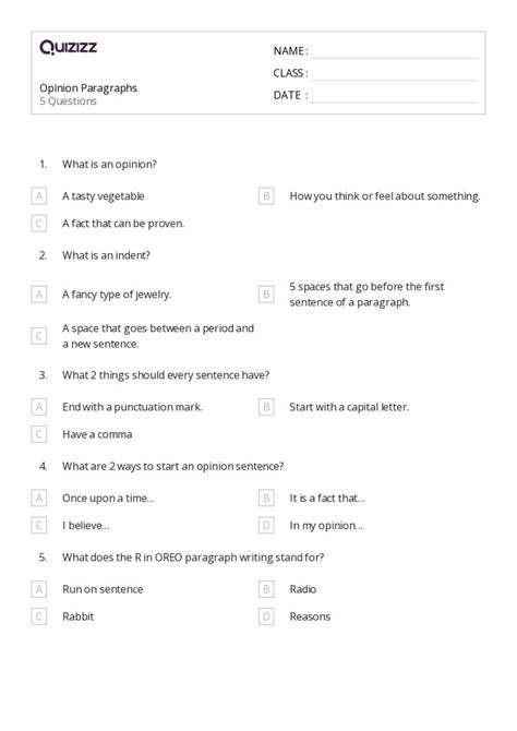 50+ Paragraph Structure worksheets for Grade 2 on Quizizz | Free & Printable