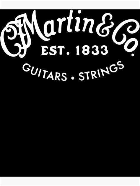 "Martin Guitars Logo Merchandise ." Poster for Sale by PaolaNathanael | Redbubble