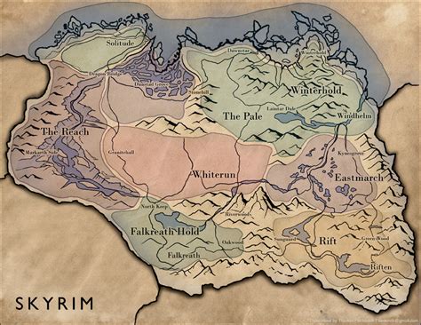 High Resolution Skyrim Maps - GamingReality