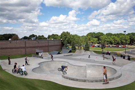 Burnsville Lions Skate Park | Skate park, Parking design, Skatepark design