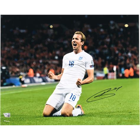 Harry Kane England National Team Autographed 8" x 10" Goal Celebration ...