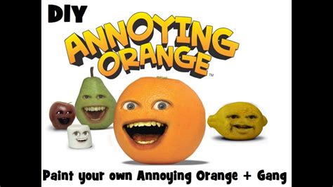 DIY Annoying Orange~Pear~Little Apple~Marshmallow + Grandpa Lemon! - YouTube