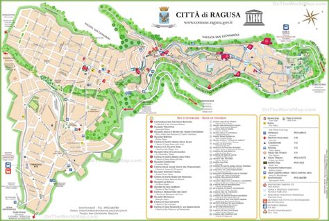 Ragusa tourist map - Ontheworldmap.com