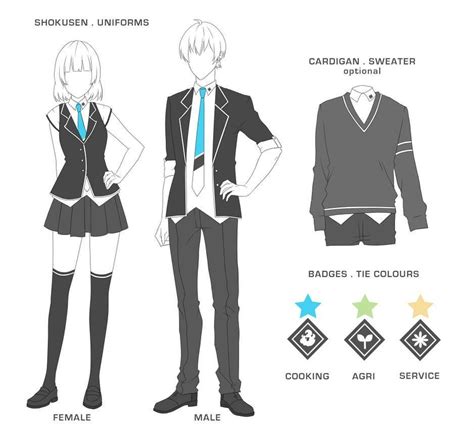 Academy Uniforms, School Uniform Fashion, School Uniforms, Anime Uniform, Clothing Sketches ...